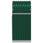 vidaXL Leñero de acero galvanizado verde 40x45x100 cm vidaXL Leñero de acero galvanizado verde 40x45x100 cm