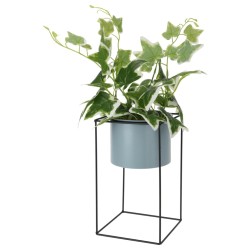 H&S Collection Planta artificial en maceta con soporte de metal 44 cm