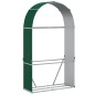vidaXL Leñero de acero galvanizado verde 120x45x210 cm vidaXL Leñero de acero galvanizado verde 120x45x210 cm