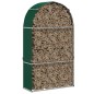 vidaXL Leñero de acero galvanizado verde 120x45x210 cm vidaXL Leñero de acero galvanizado verde 120x45x210 cm