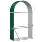 vidaXL Leñero de acero galvanizado verde 120x45x210 cm vidaXL Leñero de acero galvanizado verde 120x45x210 cm