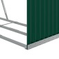 vidaXL Leñero de acero galvanizado verde 120x45x210 cm vidaXL Leñero de acero galvanizado verde 120x45x210 cm