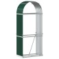 vidaXL Leñero de acero galvanizado verde 80x45x190 cm vidaXL Leñero de acero galvanizado verde 80x45x190 cm