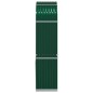 vidaXL Leñero de acero galvanizado verde 80x45x190 cm vidaXL Leñero de acero galvanizado verde 80x45x190 cm