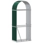 vidaXL Leñero de acero galvanizado verde 80x45x190 cm vidaXL Leñero de acero galvanizado verde 80x45x190 cm