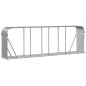 vidaXL Leñero de acero galvanizado gris claro 300x45x100 cm vidaXL Leñero de acero galvanizado gris claro 300x45x100 cm