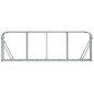 vidaXL Leñero de acero galvanizado gris claro 300x45x100 cm vidaXL Leñero de acero galvanizado gris claro 300x45x100 cm