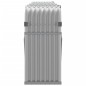 vidaXL Leñero de acero galvanizado gris claro 300x45x100 cm vidaXL Leñero de acero galvanizado gris claro 300x45x100 cm