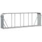 vidaXL Leñero de acero galvanizado gris claro 300x45x100 cm vidaXL Leñero de acero galvanizado gris claro 300x45x100 cm