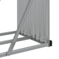 vidaXL Leñero de acero galvanizado gris claro 300x45x100 cm vidaXL Leñero de acero galvanizado gris claro 300x45x100 cm