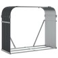 vidaXL Leñero de acero galvanizado gris antracita 120x45x100 cm vidaXL Leñero de acero galvanizado gris antracita 120x45x100 cm