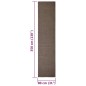 vidaXL Alfombra de sisal para rascador marrón 80x350 cm vidaXL Alfombra de sisal para rascador marrón 80x350 cm
