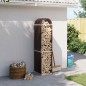 vidaXL Leñero de acero galvanizado marrón 40x45x170 cm vidaXL Leñero de acero galvanizado marrón 40x45x170 cm