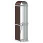 vidaXL Leñero de acero galvanizado marrón 40x45x170 cm vidaXL Leñero de acero galvanizado marrón 40x45x170 cm
