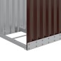 vidaXL Leñero de acero galvanizado marrón 40x45x170 cm vidaXL Leñero de acero galvanizado marrón 40x45x170 cm