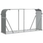 vidaXL Leñero de acero galvanizado gris claro 180x45x100 cm vidaXL Leñero de acero galvanizado gris claro 180x45x100 cm