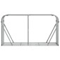 vidaXL Leñero de acero galvanizado gris claro 180x45x100 cm vidaXL Leñero de acero galvanizado gris claro 180x45x100 cm