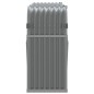 vidaXL Leñero de acero galvanizado gris claro 180x45x100 cm vidaXL Leñero de acero galvanizado gris claro 180x45x100 cm