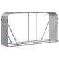 vidaXL Leñero de acero galvanizado gris claro 180x45x100 cm vidaXL Leñero de acero galvanizado gris claro 180x45x100 cm