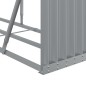 vidaXL Leñero de acero galvanizado gris claro 180x45x100 cm vidaXL Leñero de acero galvanizado gris claro 180x45x100 cm