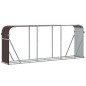 vidaXL Leñero de acero galvanizado marrón 234x45x100 cm vidaXL Leñero de acero galvanizado marrón 234x45x100 cm