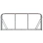 vidaXL Leñero de acero galvanizado marrón 234x45x100 cm vidaXL Leñero de acero galvanizado marrón 234x45x100 cm