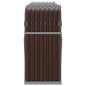vidaXL Leñero de acero galvanizado marrón 234x45x100 cm vidaXL Leñero de acero galvanizado marrón 234x45x100 cm