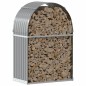 vidaXL Leñero de acero galvanizado gris claro 80x45x120 cm vidaXL Leñero de acero galvanizado gris claro 80x45x120 cm