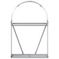 vidaXL Leñero de acero galvanizado gris claro 80x45x120 cm vidaXL Leñero de acero galvanizado gris claro 80x45x120 cm