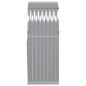 vidaXL Leñero de acero galvanizado gris claro 80x45x120 cm vidaXL Leñero de acero galvanizado gris claro 80x45x120 cm