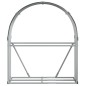 vidaXL Leñero de acero galvanizado gris antracita 120x45x140 cm