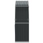 vidaXL Leñero de acero galvanizado gris antracita 120x45x140 cm