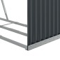 vidaXL Leñero de acero galvanizado gris antracita 120x45x140 cm