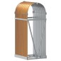 vidaXL Leñero de acero galvanizado marrón claro 40x45x100 cm vidaXL Leñero de acero galvanizado marrón claro 40x45x100 cm
