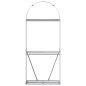 vidaXL Leñero de acero galvanizado marrón claro 80x45x190 cm vidaXL Leñero de acero galvanizado marrón claro 80x45x190 cm