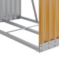 vidaXL Leñero de acero galvanizado marrón claro 80x45x190 cm vidaXL Leñero de acero galvanizado marrón claro 80x45x190 cm