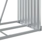 vidaXL Leñero de acero galvanizado marrón claro 80x45x190 cm vidaXL Leñero de acero galvanizado marrón claro 80x45x190 cm