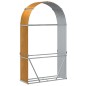 vidaXL Leñero de acero galvanizado marrón claro 120x45x210 cm vidaXL Leñero de acero galvanizado marrón claro 120x45x210 cm