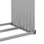 vidaXL Leñero de acero galvanizado marrón claro 120x45x210 cm vidaXL Leñero de acero galvanizado marrón claro 120x45x210 cm