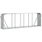 vidaXL Leñero de acero galvanizado plateado 300x45x100 cm vidaXL Leñero de acero galvanizado plateado 300x45x100 cm