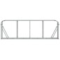 vidaXL Leñero de acero galvanizado plateado 300x45x100 cm vidaXL Leñero de acero galvanizado plateado 300x45x100 cm
