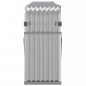 vidaXL Leñero de acero galvanizado plateado 300x45x100 cm vidaXL Leñero de acero galvanizado plateado 300x45x100 cm