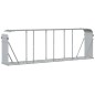 vidaXL Leñero de acero galvanizado plateado 300x45x100 cm vidaXL Leñero de acero galvanizado plateado 300x45x100 cm