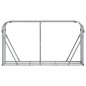 vidaXL Leñero de acero galvanizado plateado 180x45x100 cm vidaXL Leñero de acero galvanizado plateado 180x45x100 cm