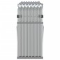 vidaXL Leñero de acero galvanizado plateado 180x45x100 cm vidaXL Leñero de acero galvanizado plateado 180x45x100 cm