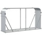 vidaXL Leñero de acero galvanizado plateado 180x45x100 cm vidaXL Leñero de acero galvanizado plateado 180x45x100 cm