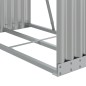 vidaXL Leñero de acero galvanizado plateado 80x45x120 cm vidaXL Leñero de acero galvanizado plateado 80x45x120 cm