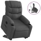 vidaXL Sillón reclinable elevable de tela gris oscuro vidaXL Sillón reclinable elevable de tela gris oscuro