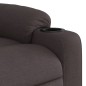 vidaXL Sillón reclinable elevable tela marrón oscuro vidaXL Sillón reclinable elevable tela marrón oscuro