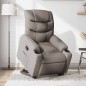 vidaXL Sillón reclinable elevable tela gris taupe vidaXL Sillón reclinable elevable tela gris taupe